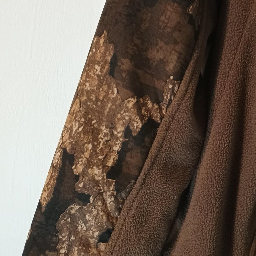 Magellan Outdoors Boone Fleece Jacket XL Brown Camo Full Zip Hunting - Picture 5 of 10